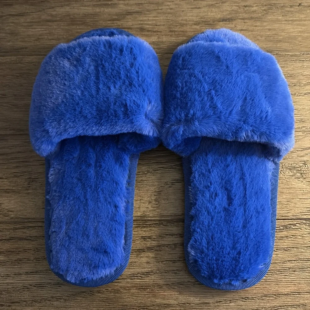 NEW Lot of 2x [SHEIN] Plush Slip-On Slippers & Gladiator Sandals Womens Sz 8/9 - Picture 5 of 14